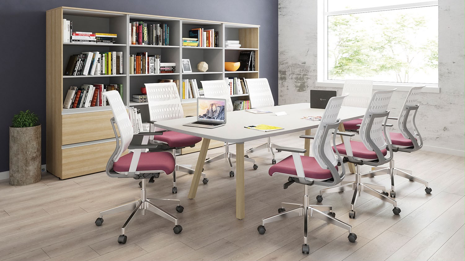 Sala de juntas con mobiliario contemporáneo